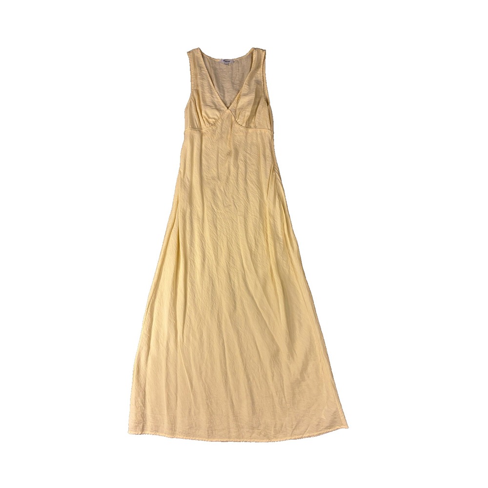 Madewell Women Maxi Dress Butter Yellow Maxi Size 6 Cottagecore Sun Dress Pastel